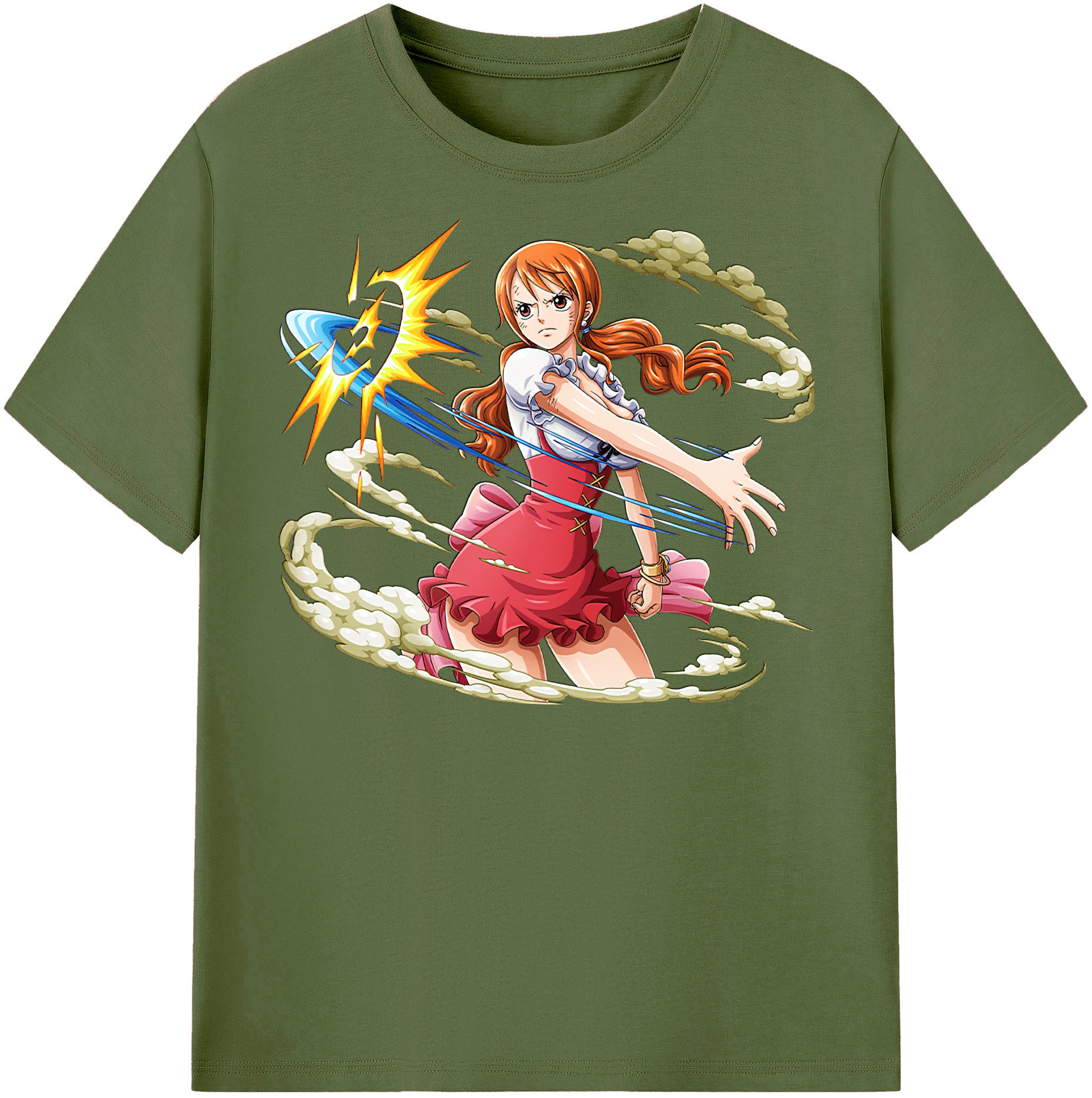 ワンピース ナミ ONE PIECE Nami 綿100％半袖Tシャツ（フロントプリント）